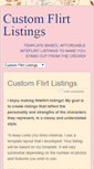 Mobile Screenshot of customflirtlistings.com